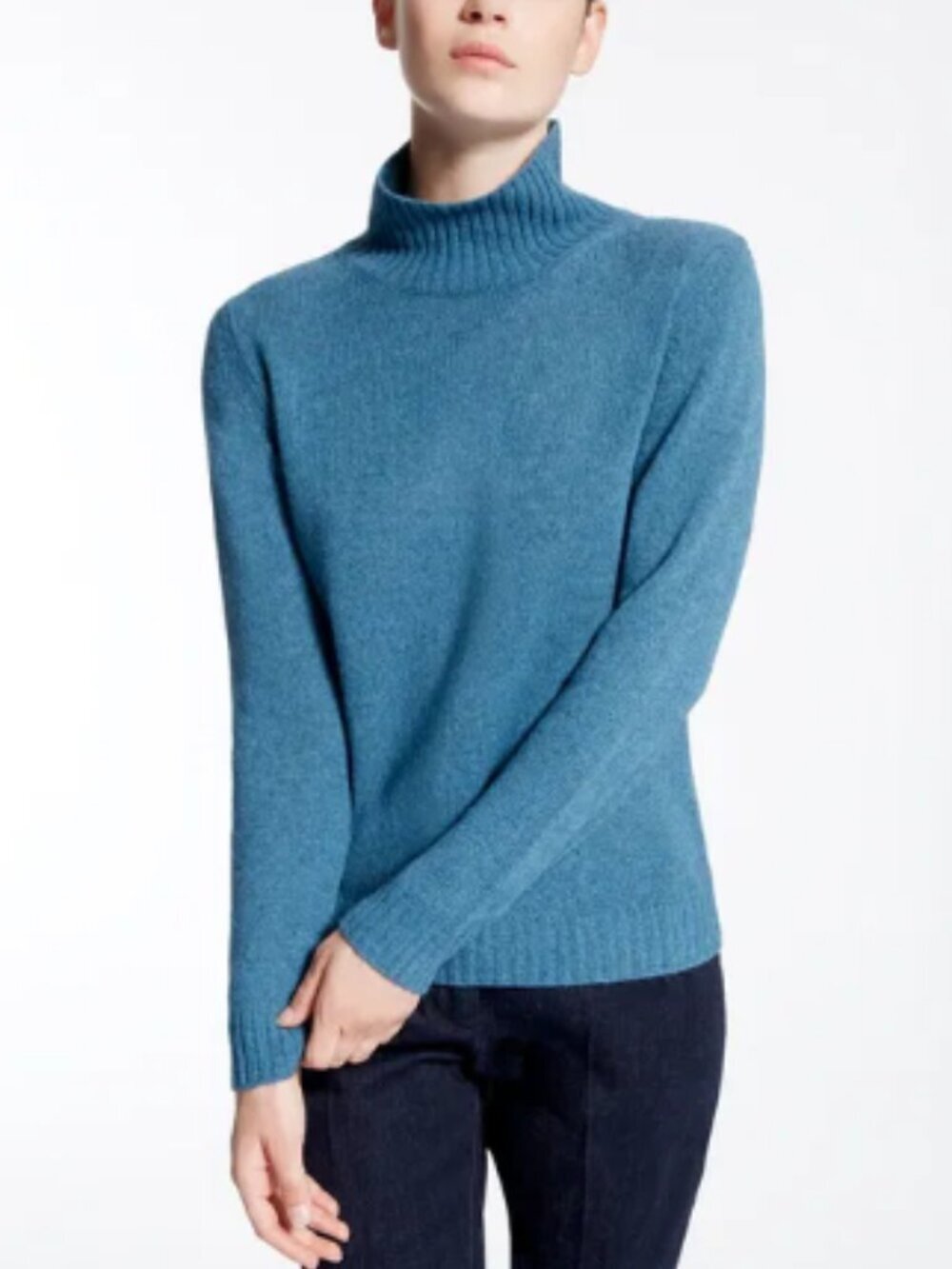 MaxMara Alpaca Yak Blend High Neck Sweater Size L